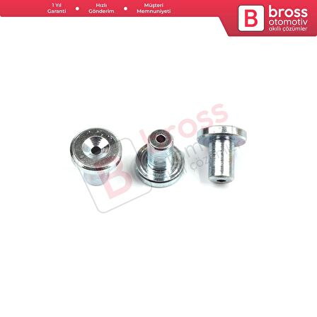 BCR033 Cam Kriko Kablo Halat Uç Pimi Tutma Perçini 9x9/1.6 mm mm 100 Adet