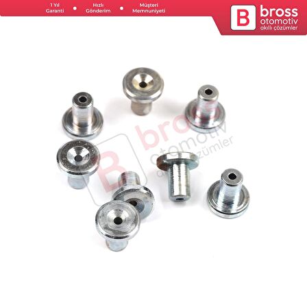 BCR033 Cam Kriko Kablo Halat Uç Pimi Tutma Perçini 9x9/1.6 mm mm 100 Adet