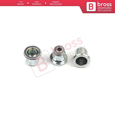 BCR034 Cam Kriko Kablo Halat Uç Pimi Tutma Perçini 8x6.75/1.7 mm mm 100 Adet