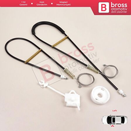 Iveco Stralis MK1 EuroCargo EuroTech EuroTrakker Truck 504040988 İçin Sağ Kapı Cam Kriko Tamir Seti