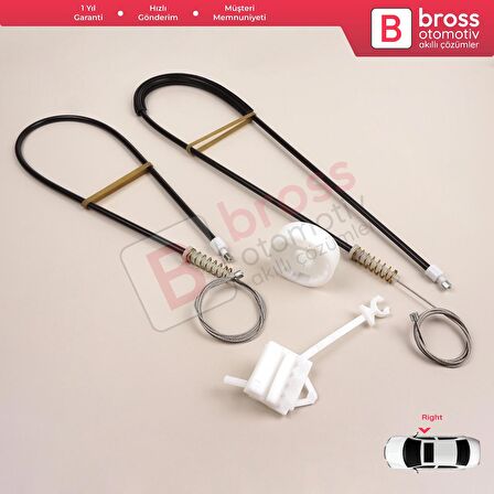 Ford Focus MK1 1998-2007 2/3 Kapı Hatchback Coupe 1331619 İçin Elektrikli Sol Cam Kriko Tamir Seti