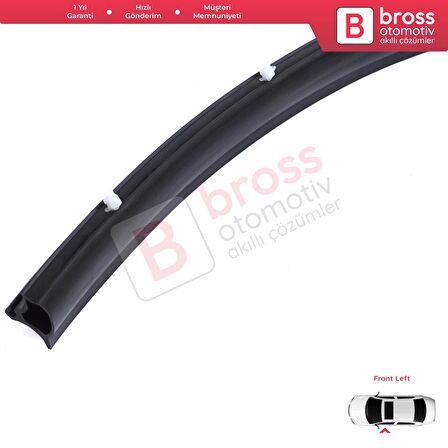 VW Transporter T5 T6 T6.1 Caravelle Multivan 7H0837565 İçin Ön Sol Çamurluk Kapı Alt Fitili 