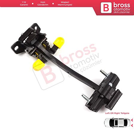 Fiat Fiorino Qubo 225 2007-2024 Citroen Nemo Bipper Tepee 9035AQ İçin Arka Bagaj Kapı Gergi Yayı