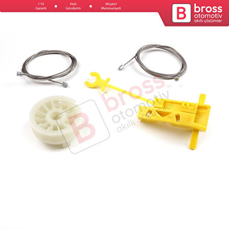 Renault Trafic MK2 Vivaro Primastar 2001-2015 7700311820 İçin Elektrikli Ön Sol Cam Kriko Tamir Seti