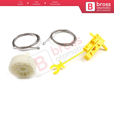 Renault Trafic MK2 Vivaro Primastar 2001-2015 7700311820 İçin Elektrikli Ön Sol Cam Kriko Tamir Seti