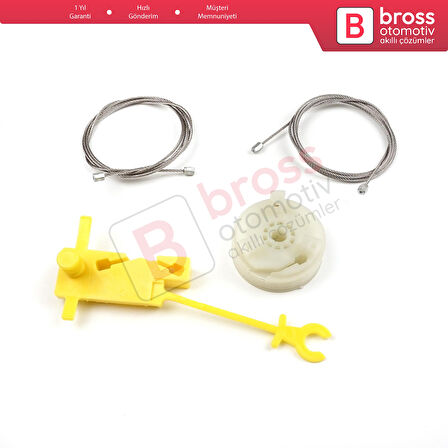 Renault Trafic MK2 Vivaro Primastar 2001-2015 7700311821 İçin Elektrikli Ön Sağ Cam Kriko Tamir Seti