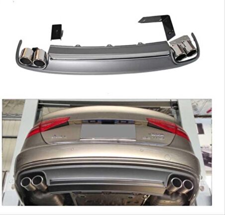 Audi a4 s4 arka difüzör ve egzoz seti 2009 / 2011
