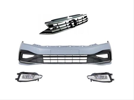 Vw passat b8.5 rline ön tampon ve panjur seti 2020+