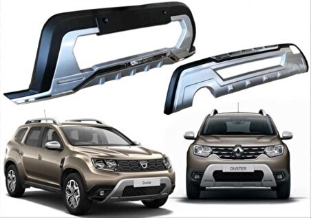 Dacia duster ön ve arka tampon koruma difüzör 2018+
