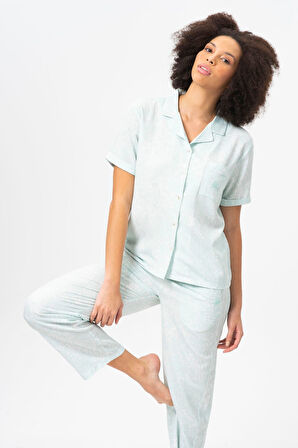 United Colors of Benetton Kadın Pijama Üstü Bnt-w20413 Yeşil