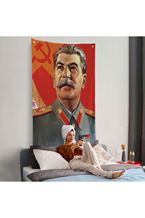 Joseph Stalin Rusya ve Sovyetler Birliği SSCB Duvar Örtüsü-7683