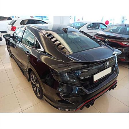 honda civic fc5 uyumlu arka cam üstü kaplama 2 parça  2016-2020