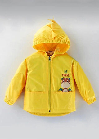 ERKEK BEBEK KAPÜŞON DETAYLI YAĞMURLUK - RÜZGARLIK