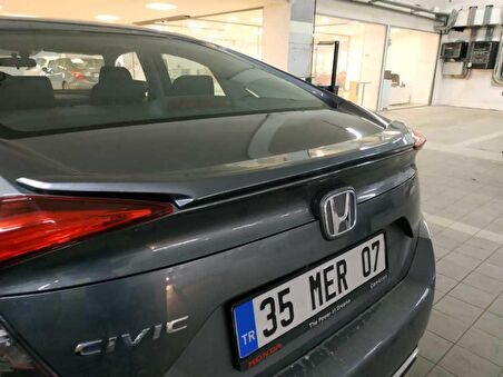 Honda civic fc5 uyumlu bagaj üstü spoiler ışıksız 2016+