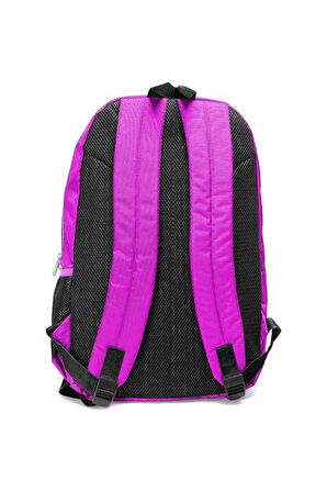 NK Fuşya Unisex Okul Sırt Çantası 15' Laptop Bölmeli Çanta-9003