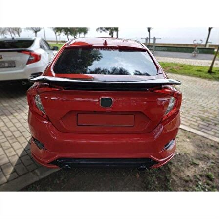 Honda civic fc5 uyumlu turbo bagaj üstü spoiler ışıksız boyasız 2016+