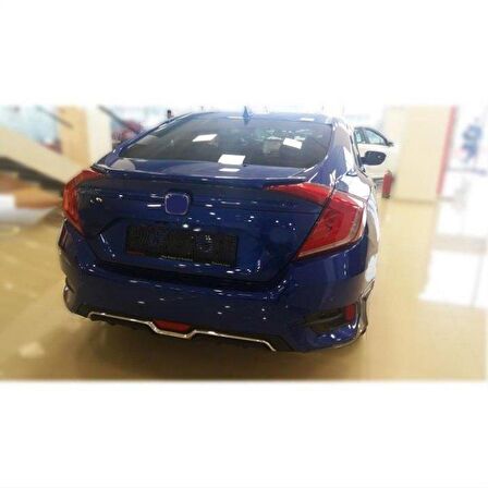 Honda civic fc5 uyumlu arka tampon difüzörü karbon 2016+