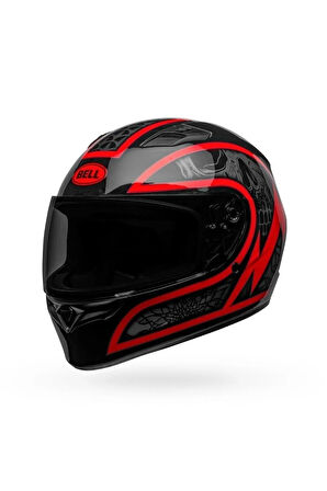 BELL QUALIFIER SCORCH  - GLOSS BLACK RED/XL