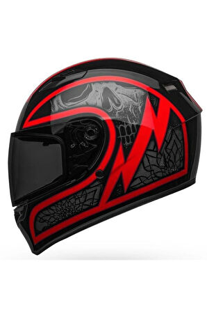 BELL QUALIFIER SCORCH  - GLOSS BLACK RED/XL