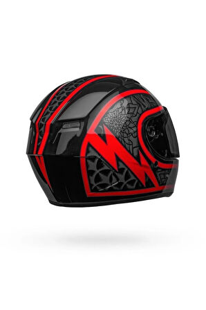 BELL QUALIFIER SCORCH  - GLOSS BLACK RED/XL