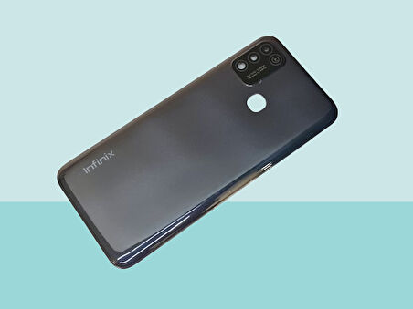 Infinix HOT 10 PLAY Uyumlu FULL KASA Arka Kapak Batarya Kapağı - SİYAH