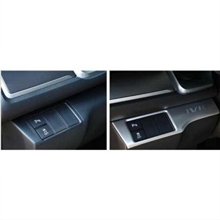 honda civic fc5 uyumlu far kontrol panel kaplama 2016-2020