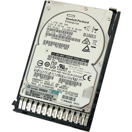 HPE 1.2TB 10K 12G SAS 2.5'' Server Sunucu Harddisk EG1200JEHMC HUC101812CSS204 768788-004 781581-004 0B31245