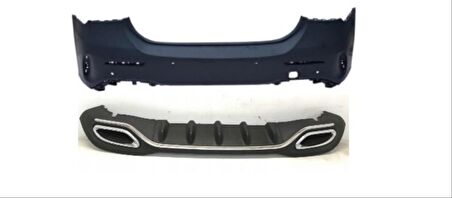 Mercedes cla w117 amg arka tampon ve egsoz seti