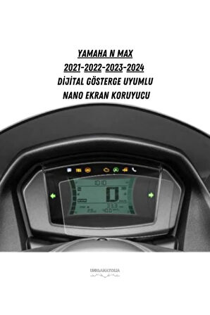 Yamaha N Max 2021 2022 2023 2024 Dijital Gösterge Uyumlu Nano Ekran Koruyucu