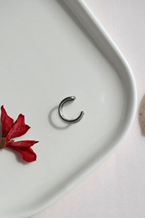 Çelik Delik Gerektirmeyen Piercing | Earcuff Halka – Kulak, Dudak, Burun Uyumlu | Unisex