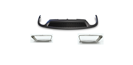 Audi a6 makyajlı dönüşüm arka difüzör 2012 / 2014