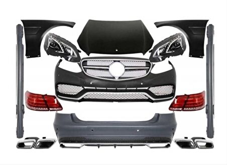 Mercedes w212 e63 facelift dönüşüm body kit seti 2007 / 2012