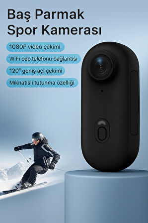 QASUL 1080P Cep Mini Spor Vücut Kamerası Taşınabilir Kask Vlog Kamera  Wifi Kablosuz APP Kontrol