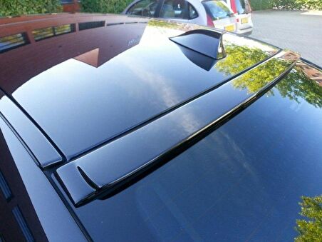 Bmw f10 cam üstü spoiler pianoblack