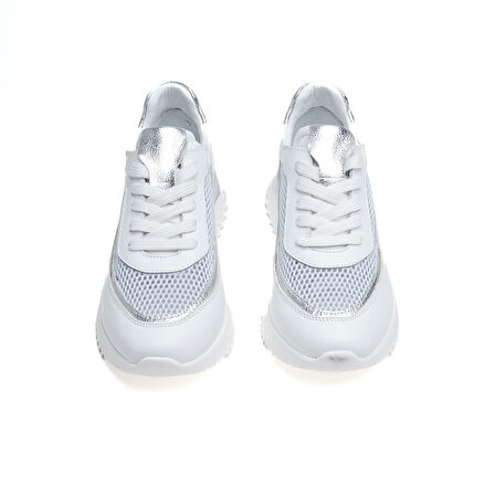 Comfort Taban Fileli Hakiki Deri Kadın Sneaker