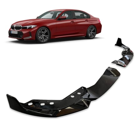 Bmw g20 lci ön tampon altı lip 2 parça pianoblack 2022+