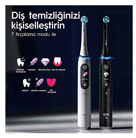 Oral-B iO 10 Stardust Beyaz Şarjlı Diş Fırçası