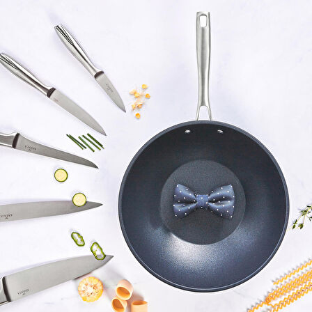 Karaca Biodiamond Pro Indüksiyon Tabanlı Wok Tava 28 Cm 2,8 Lt