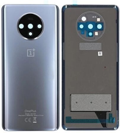 Oneplus 7T Arka Pil Batarya Kapağı Cam Kamera Lensli HD1901 HD1903 HD1900 HD1907 HD1905