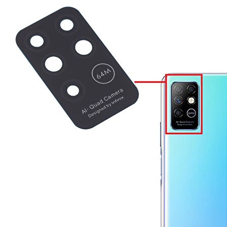 Infinix Note 8i Kamera Lensi Camı X683, X683B