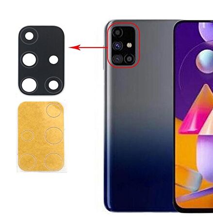 Samsung Galaxy M31s Kamera Lensi Camı SM-M317F