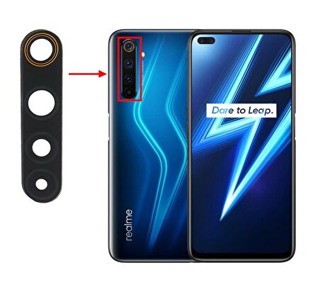 Realme 6 Pro Kamera Lensi Camı RMX2061 RMX2063