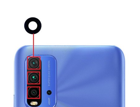 Xiaomi Redmi 9T Uyumlu Kamera Lensi Camı M2010J19SG M2010J19SY