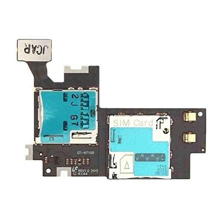 Samsung Galaxy Note 2 N7100 Uyumlu Sim Mmc Kart Okuyucu Filmi Flex