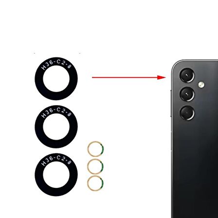 Samsung Galaxy A24 4G Uyumlu Kamera Lensi Cam SM-A245F