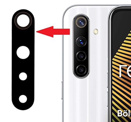 Realme 6i Uyumlu Kamera Lensi Camı RMX2040