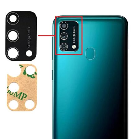 Samsung Galaxy M21s Uyumlu Kamera Lensi Camı SM-F415F