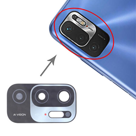 Xiaomi Redmi Note 10 5G Uyumlu Kamera Lensi Cam M2103K19G M2103K19C