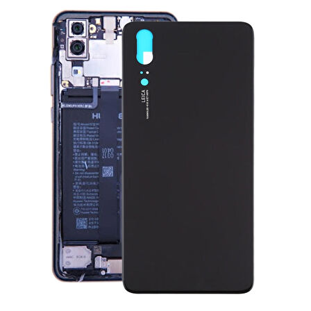 Huawei P20 Uyumlu Arka Pil Batarya Kapağı Cam EML-L09C EML-L29C