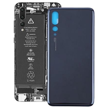 Huawei P20 Pro Uyumlu Arka Pil Batarya Kapağı Cam  CLT-L09 CLT-L29